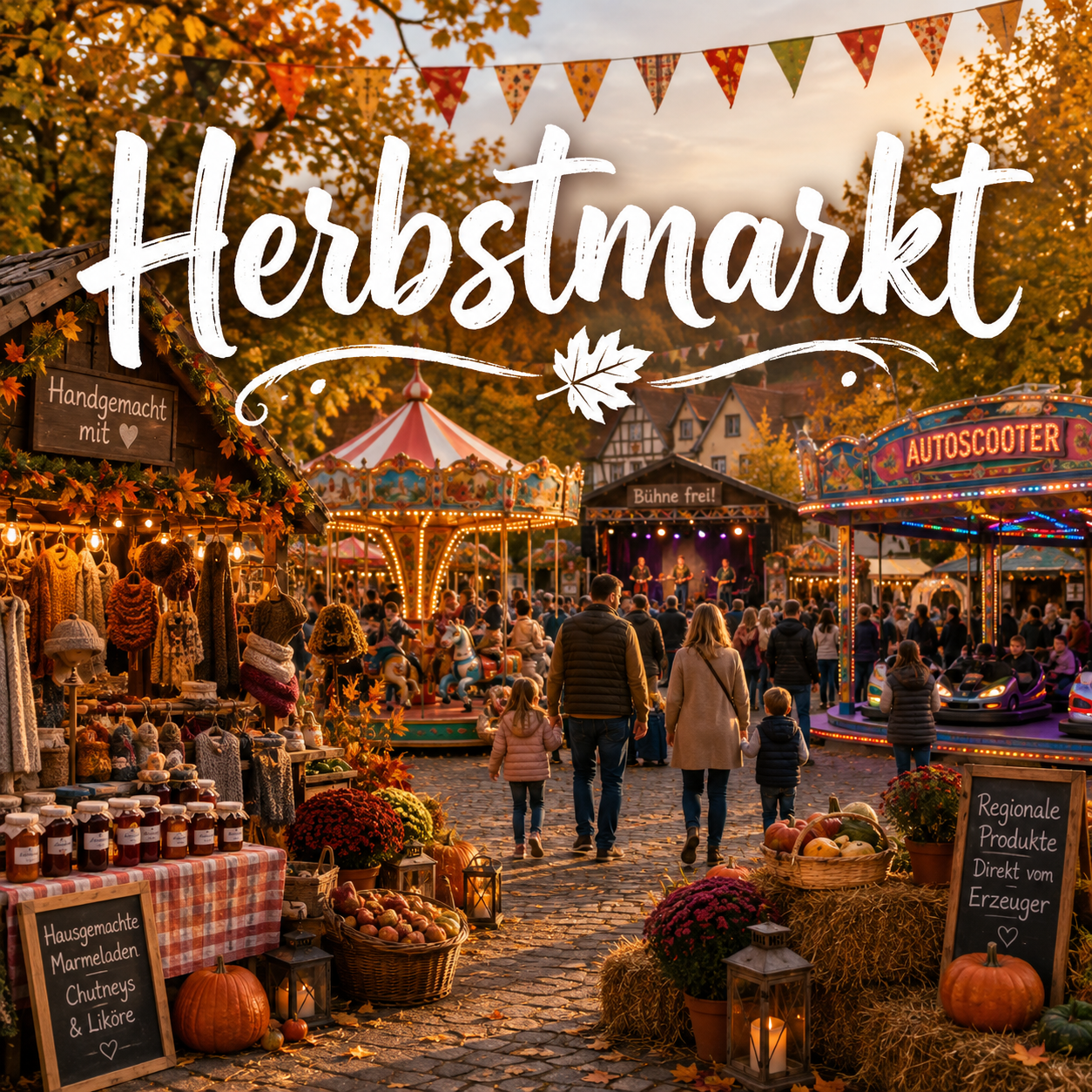 Werlter Herbstmarkt 2026: Vier Tage Kirmes und Herbststimmung im Emsland