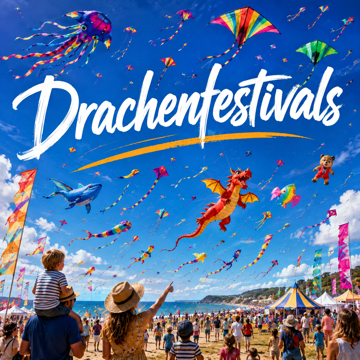 Familien-Drachenfest Upleward 2026: Bunter Himmel über der Krummhörn