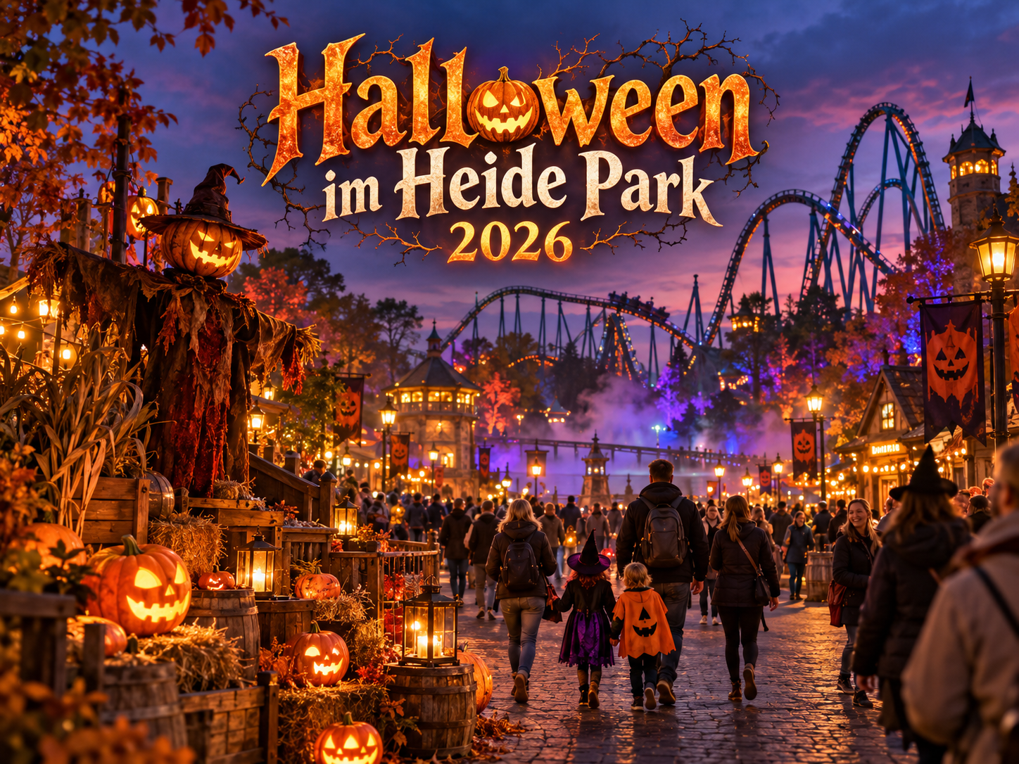 Halloween im Heide Park Resort 2026: Grusel, Achterbahnen und lange Abende
